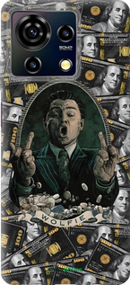 Силиконовый чехол Волк с валл стрит для ZTE Blade V50 Vita - 6287u-3813 изображение 