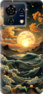 Силиконовый чехол Арт волны для ZTE Blade V50 Vita - 6332u-3813 изображение 