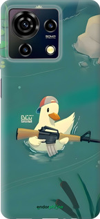 Силиконовый чехол Уточка с автоматом для ZTE Blade V50 Vita - 6356u-3813 изображение 