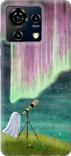 Силиконовый чехол Привидение и звезды для ZTE Blade V50 Vita - 6443u-3813 изображение 