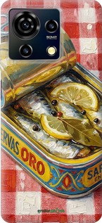 Силиконовый чехол Vintage Sardine Tin Phone для ZTE Blade V50 Vita - 6772u-3813 изображение 