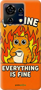 Силиконовый чехол Funny Cat для ZTE Blade V50 Vita - 6786u-3813 изображение 