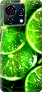 Силиконовый чехол Зелёные дольки лимона для ZTE Blade V50 Vita - 852u-3813 изображение 