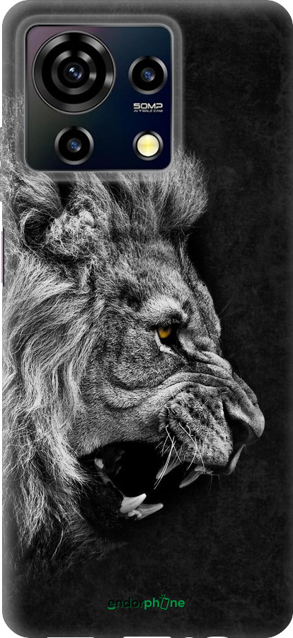 Силиконовый чехол Лев для ZTE Blade V50 Vita - 1080u-3813 изображение 