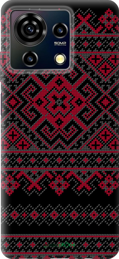 Силиконовый чехол Вышиванка 52 для ZTE Blade V50 Vita - 1763u-3813 изображение 