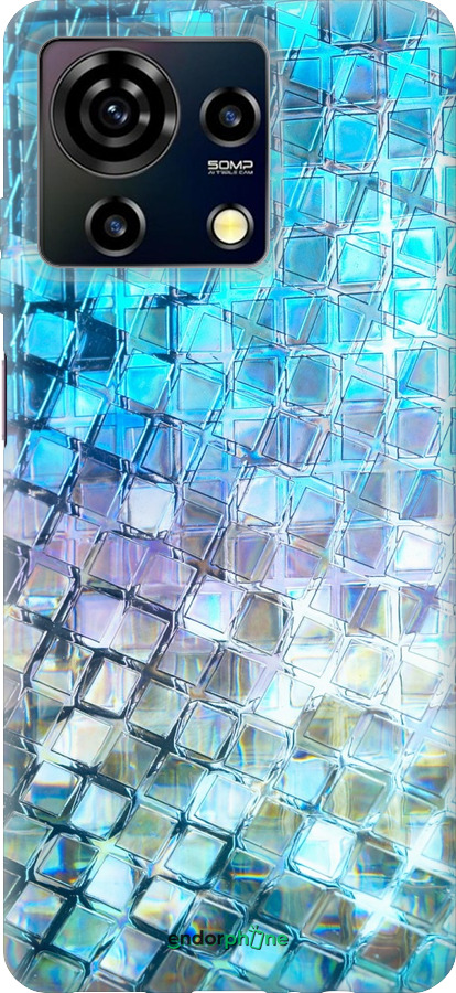 Силиконовый чехол Переливающаяся чешуя для ZTE Blade V50 Vita - 227u-3813 изображение 