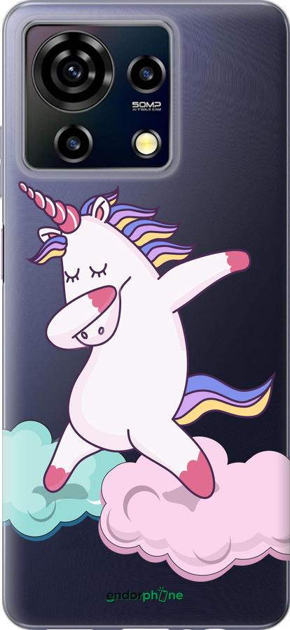 Силиконовый чехол Единорог для ZTE Blade V50 Vita - 4702u-3813 изображение 