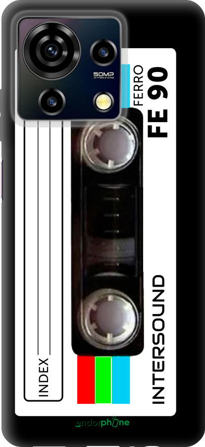 Силиконовый чехол Кассета с90 для ZTE Blade V50 Vita - 4894u-3813 изображение 