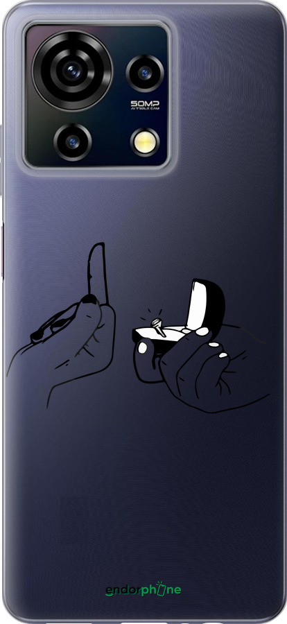 Силиконовый чехол Предложение для ZTE Blade V50 Vita - 4898u-3813 изображение 