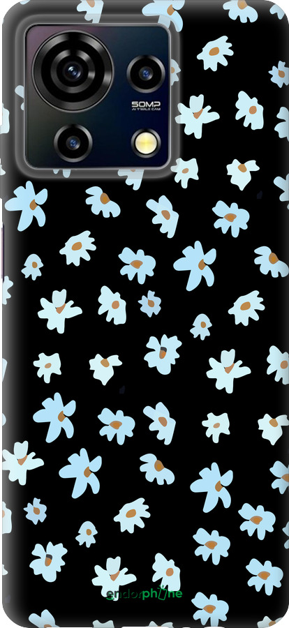 Силиконовый чехол Цветочный для ZTE Blade V50 Vita - 4900u-3813 изображение 