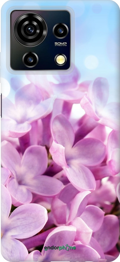 Силиконовый чехол Сирень для ZTE Blade V50 Vita - 527u-3813 изображение 