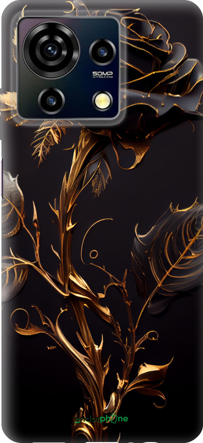 Силіконовий чехол Троянда 3 для ZTE Blade V50 Vita - 5552u-3813 изображение 