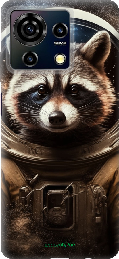 Силиконовый чехол Raccoon austronaut для ZTE Blade V50 Vita - 5581u-3813 изображение 