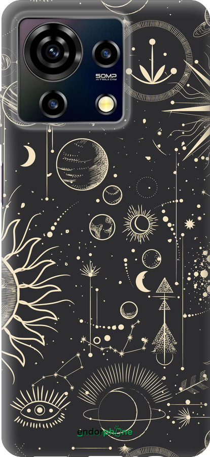 Силиконовый чехол Фаза луны для ZTE Blade V50 Vita - 5605u-3813 изображение 