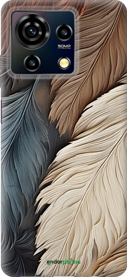 Силиконовый чехол Листья в стиле бохо для ZTE Blade V50 Vita - 5643u-3813 изображение 