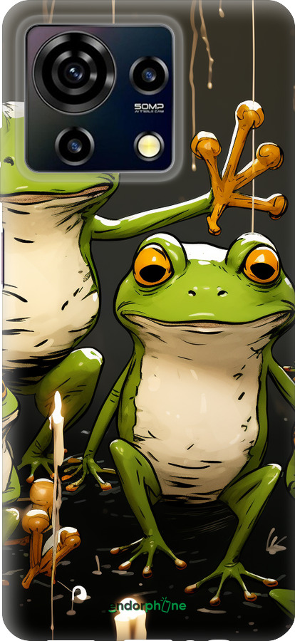 Силиконовый чехол Жабки 2 для ZTE Blade V50 Vita - 5657u-3813 изображение 