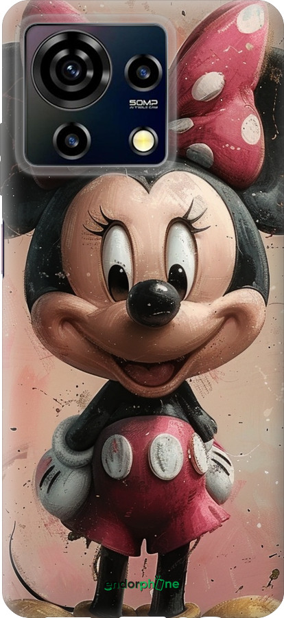 Силиконовый чехол Minnie Mouse для ZTE Blade V50 Vita - 6054u-3813 изображение 