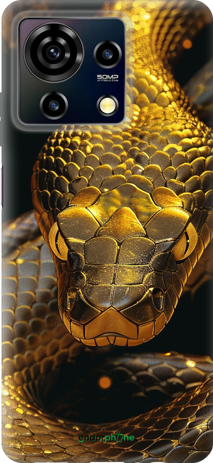 Силиконовый чехол Golden snake для ZTE Blade V50 Vita - 6072u-3813 изображение 