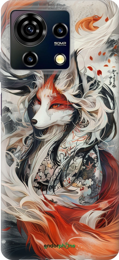 Силиконовый чехол Дух кицунэ' для ZTE Blade V50 Vita - 6107u-3813 изображение 