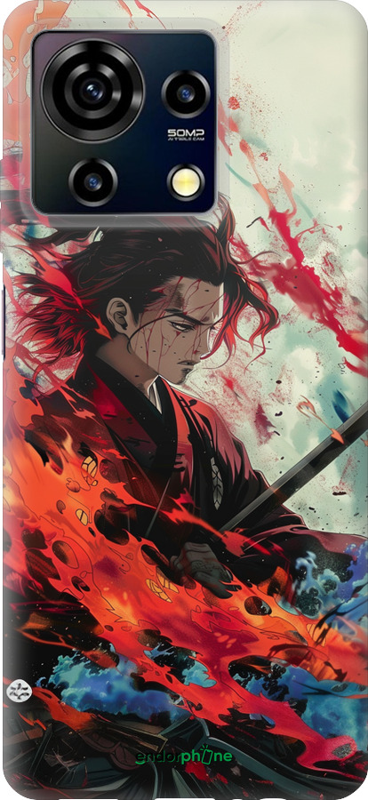 Силиконовый чехол Битва стихий для ZTE Blade V50 Vita - 6110u-3813 изображение 