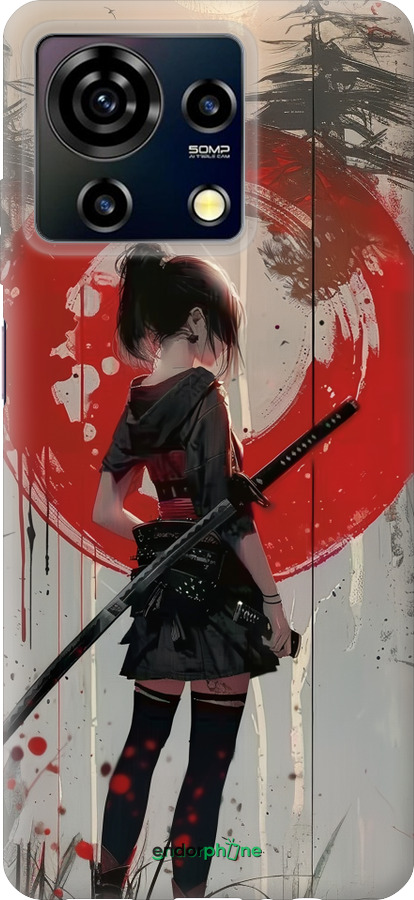 Силиконовый чехол Сумерки воина: Танец с катаной для ZTE Blade V50 Vita - 6123u-3813 изображение 