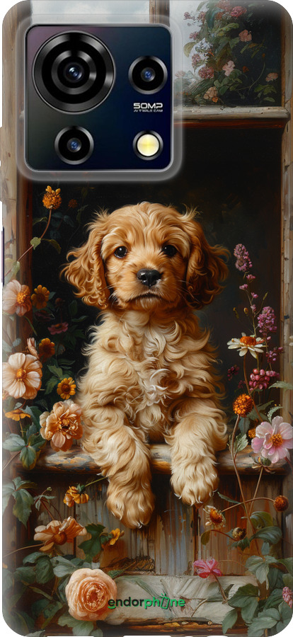 Силіконовий чехол Цуценя cocker spaniel для ZTE Blade V50 Vita - 6136u-3813 изображение 