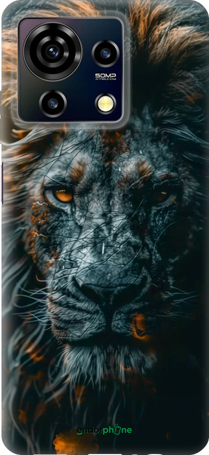 Силиконовый чехол Лев в сумерках для ZTE Blade V50 Vita - 6154u-3813 изображение 