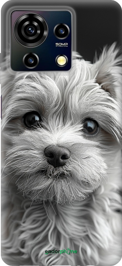 Силиконовый чехол Мальтипу на чорном фоне для ZTE Blade V50 Vita - 6156u-3813 изображение 