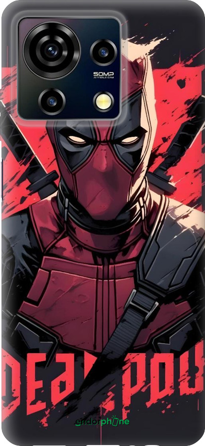 Силиконовый чехол Дедпул для ZTE Blade V50 Vita - 6293u-3813 изображение 