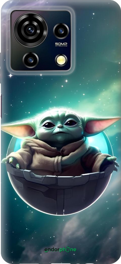 Силиконовый чехол Малышь йода для ZTE Blade V50 Vita - 6294u-3813 изображение 