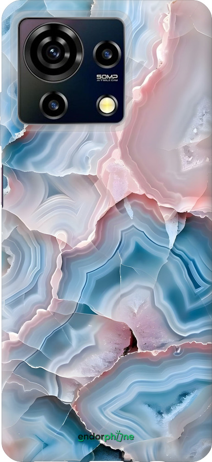 Силиконовый чехол Мрамор для ZTE Blade V50 Vita - 6306u-3813 изображение 