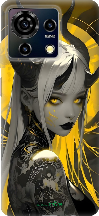 Силиконовый чехол Аниме демон 2 для ZTE Blade V50 Vita - 6309u-3813 изображение 