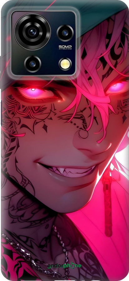 Силиконовый чехол Аниме демон 3 для ZTE Blade V50 Vita - 6313u-3813 изображение 