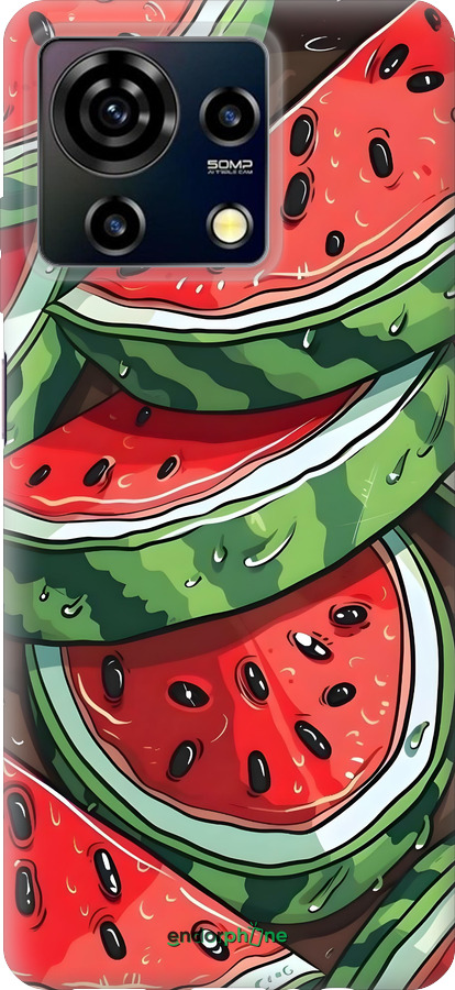 Силиконовый чехол Арбуз для ZTE Blade V50 Vita - 6315u-3813 изображение 