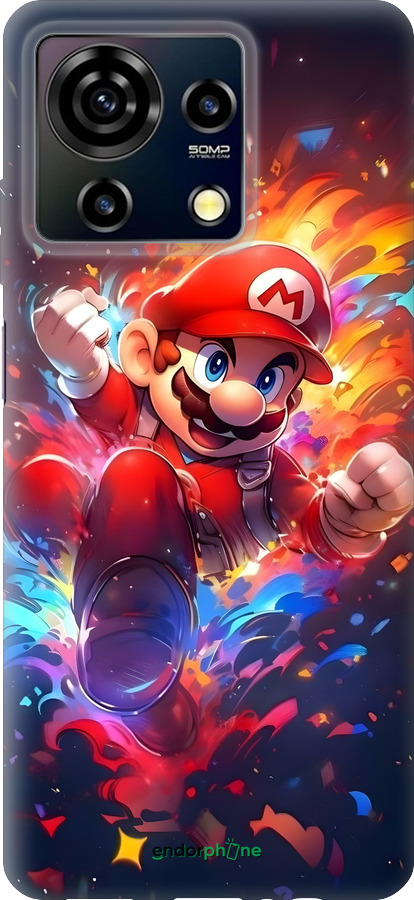 Силиконовый чехол Супер Марио для ZTE Blade V50 Vita - 6342u-3813 изображение 