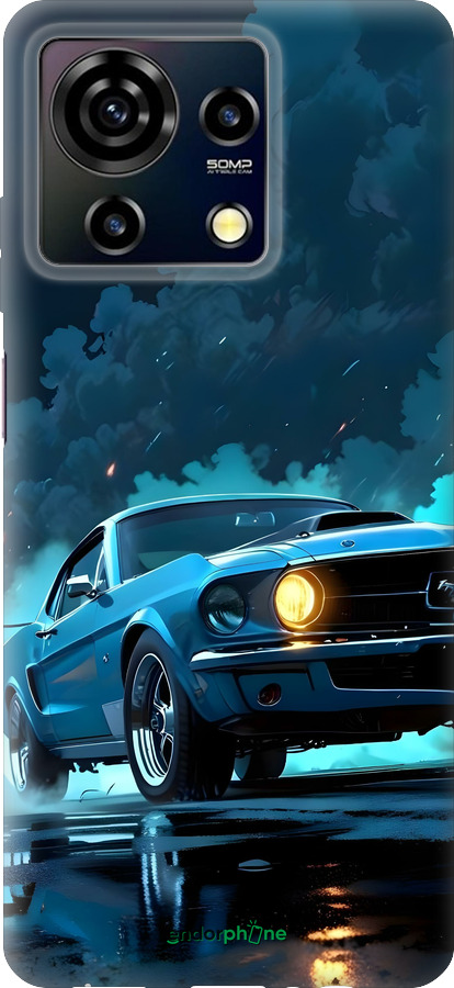 Силиконовый чехол Форд мустанг для ZTE Blade V50 Vita - 6374u-3813 изображение 