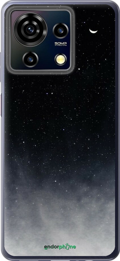 Силіконовий чехол Голубые облака, Голубая луна для ZTE Blade V50 Vita - 6396u-3813 изображение 