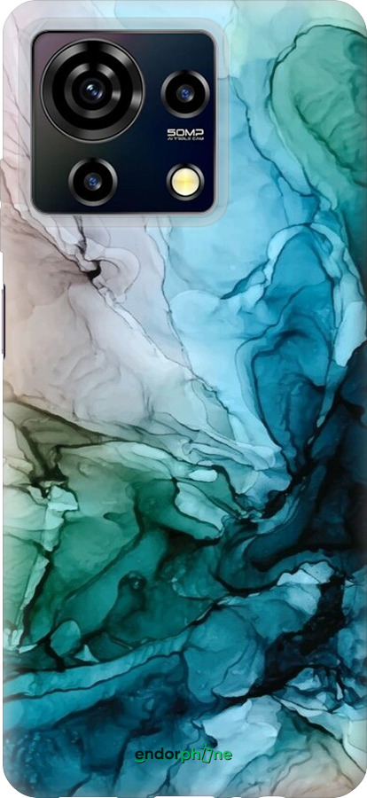 Силиконовый чехол С красочной абстрактной картиной Соленые берега для ZTE Blade V50 Vita - 6405u-3813 изображение 