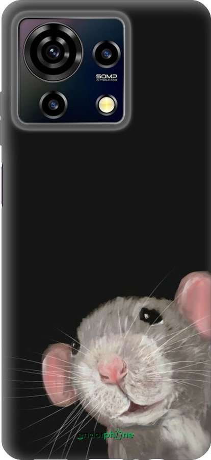 Силиконовый чехол The Peeking Rat для ZTE Blade V50 Vita - 6442u-3813 изображение 