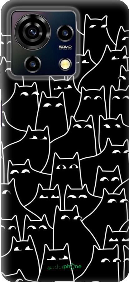 Силіконовий чехол Із зображенням кішок для ZTE Blade V50 Vita - 6470u-3813 изображение 