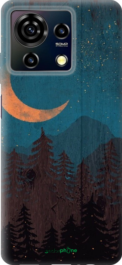 Силиконовый чехол Звездный лес для ZTE Blade V50 Vita - 6480u-3813 изображение 