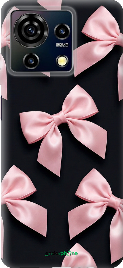 Силиконовый чехол Coquette Ribbons Dark Coquette для ZTE Blade V50 Vita - 6767u-3813 изображение 
