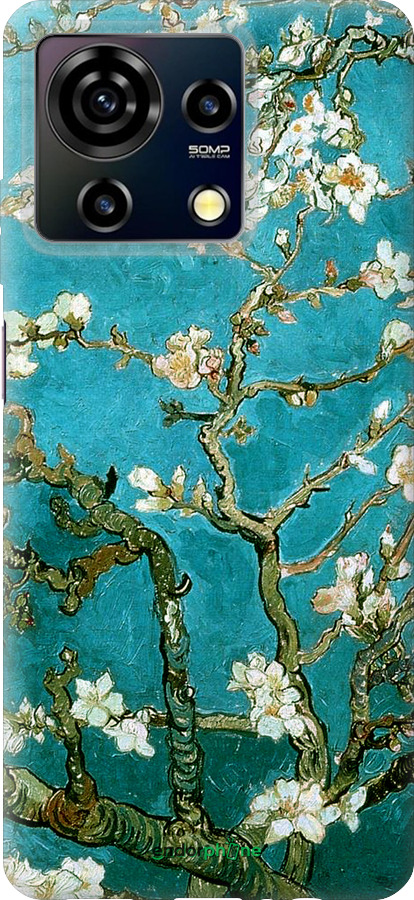 Силиконовый чехол Винсент Ван Гог. Сакура для ZTE Blade V50 Vita - 841u-3813 изображение 