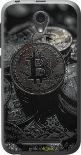 Силиконовый чехол Black Bitcoin для ZTE L110 - 6090u-435 изображение 