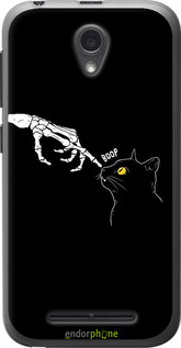 Силиконовый чехол Кошка для ZTE L110 - 6505u-435 изображение 