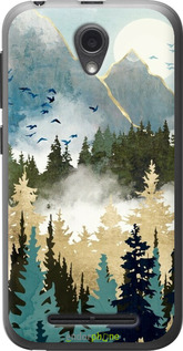 Силиконовый чехол С изображением лесного пейзажа для ZTE L110 - 6548u-435 изображение 