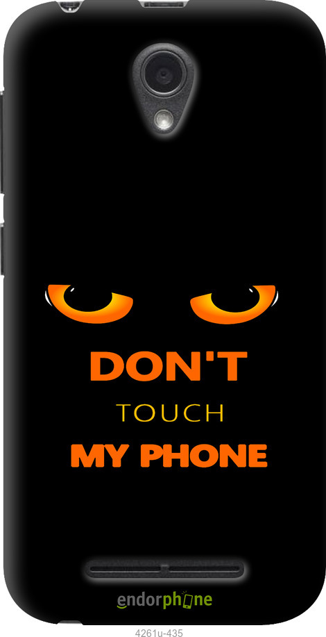 Силиконовый чехол Don't touch the phone для ZTE L110 - 4261u-435 изображение 