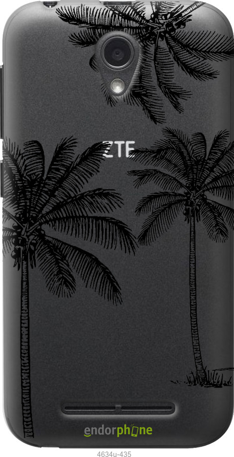 Силіконовий чехол Пальми1 для ZTE L110 - 4634u-435 изображение 