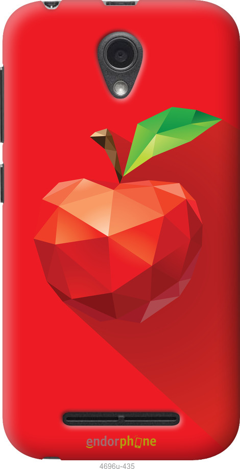 Силиконовый чехол Яблоко для ZTE L110 - 4696u-435 изображение 