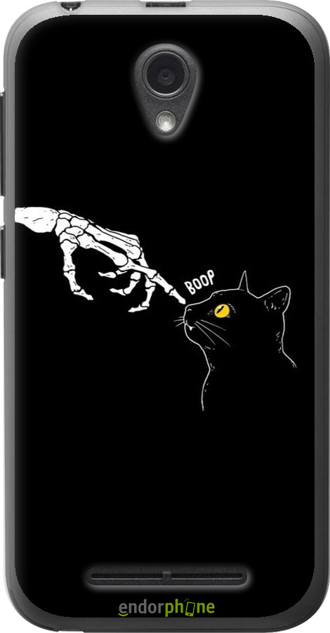 Силиконовый чехол Кошка для ZTE L110 - 6505u-435 изображение 